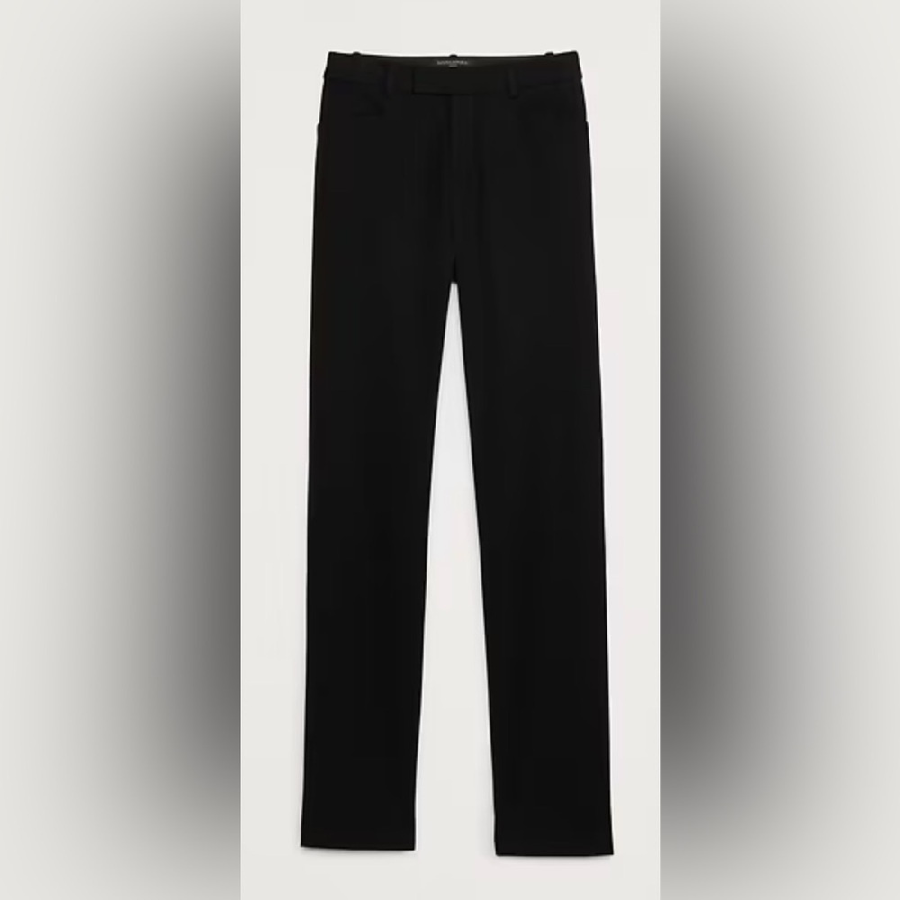 Banana Republic Sloan Black Straight Leg Women's Pants, Size 4 - Picture 3 of 9